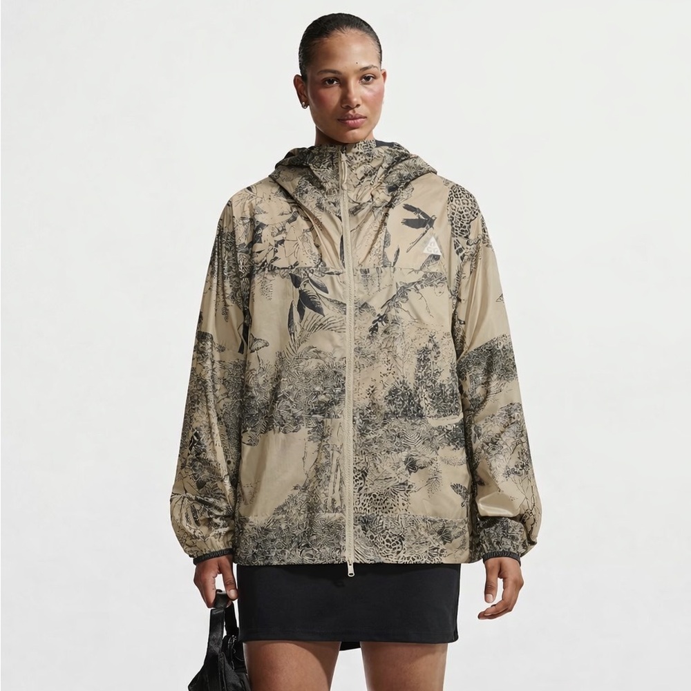 Nike ACG Cinder Cone Windproof Jacket HJ2885-297 Leopard Toile de Jouy Unisex L
